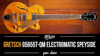 Gretsch G5655TQM Electromatic Quilted Maple Speyside  Gear Demo [upl. by Jerrilyn841]