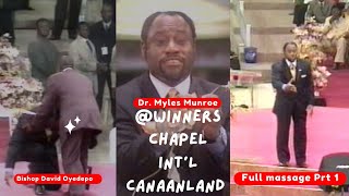 The Secret Wisdom Of Potential  Dr Myles Munroe  Winners Chapel With Bishop David Oyedepo PART 1 [upl. by Westberg220]