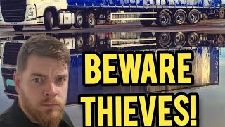 HGV Drivers Lock Your Doors Thieves Operate In This Area [upl. by Aneej]