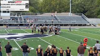 Corunna 8th grade football vs Hemlock 91623 [upl. by Pru]