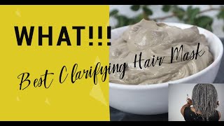 Applying the Best Clarifying Hair Mask  SODIUM BENTONITE CLAY  HANDS DOWN [upl. by Nawiat]