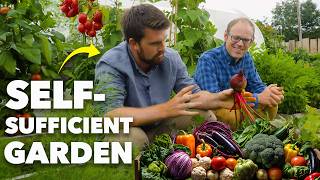 SelfSufficient Garden How he Grew 1300lbs580kg of Food Huw Richards [upl. by Hallee773]