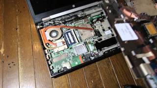 hp 8560w or 8570w palmrest replacement removal disassembly [upl. by Jessee862]