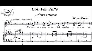 W A Mozart Unaura amorosa Karaoke Orchestral version [upl. by Avitzur]