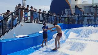 FlowRider  The Ultimate Surfing machine  Royal Carribean cruise  Surfing  Watch this surfing 😍 [upl. by Roderick]