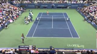 Serena Williams vs Flavia Pennetta US Open 2014 QF Highlights HD [upl. by Isis]