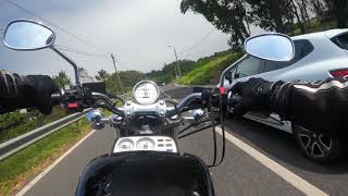 Yamaha Vmax 1200 Full Power  4K Acceleration on the Mountain windy dayGoPro 8 [upl. by Tnomal765]