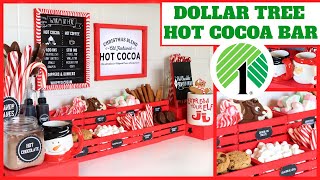 DOLLAR TREE HOT CHOCOLATE BAR DIY THAT YOU GOTTA TRY CHRISTMAS 2020 [upl. by Eimareg256]