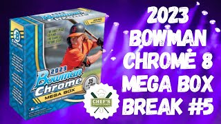 2023 BOWMAN CHROME MEGA 8 BOX BREAK 5  LIVE 10282023 [upl. by Margherita770]