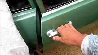 1968 Nova Door Opening and Closing with New OER Weatherstrip [upl. by Maxa167]