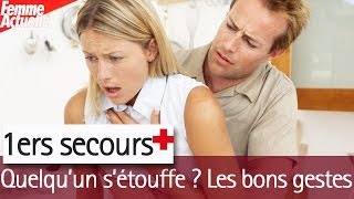 Premiers secours  aider une personne qui sétouffe [upl. by Ikir]