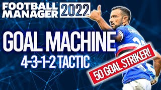 GOAL MACHINE 4312 FM22 TACTIC  FOOTBALL MANAGER 2022 DOWNLOAD [upl. by Martz]