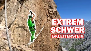 Extremer Hans Kammerlander Klettersteig Schwierigkeit E [upl. by Sparke]