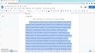 Format MLA in Google Docs [upl. by Porty293]