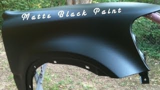 How To Spray Matte Black Paint  Single Stage Paint Without Clear Coat [upl. by Errehs100]