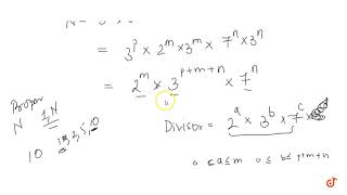 Find the number of odd proper divisors of 3pxx6mxx21ndot [upl. by Peirsen862]