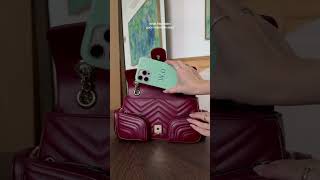 Gucci GG Marmont 20 quilted leather shoulder bag [upl. by Alidis]