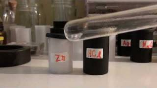 Chemical reaction of neutralization Zinc and hydrochloride acid [upl. by Eilrac]