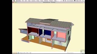 Sketchup Tutorial  Sections SectionCutFace And Zorro [upl. by Bachman]