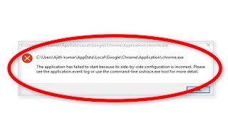 How To Fix The Application Has Failed To Start Because its SidebySide Configuration Is Correct [upl. by Neeron]