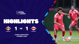 Suriname vs Costa Rica  202425 Concacaf Nations League  Group Stage [upl. by Tatia]