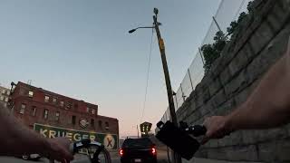 eBiking Haverhill MA  Riding the Beach Cruiser from the parking garage early evening [upl. by Yetac527]