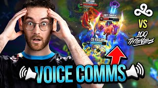 Why Vulcan is the Engage Support GOAT  C9 vs 100T Voice Comms [upl. by Benni]