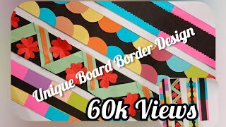 Display Board Border Design Bulletin Board Design  Decoration Ideas for school Ep 7 maheesdecor [upl. by Susejedairam]