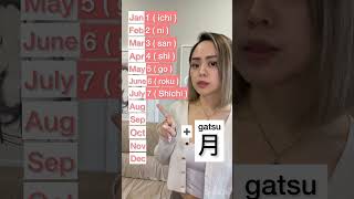 How to say months in japanese easyjapanese japanclass japão nihongo pov shorts qt [upl. by Neo]