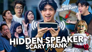 Hidden SPEAKER Scary PRANK Natakot Sila  Ranz and Niana [upl. by Ellah236]