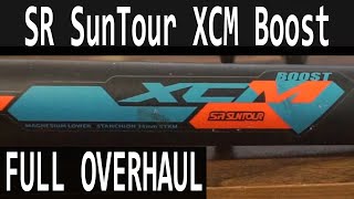 SR Suntour xcm boost 275quot How to service suspension fork FULL Overhaul [upl. by Certie544]