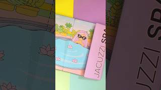 Jacuzzi Tutorial Paper doll house book 3 [upl. by Yrolam6]