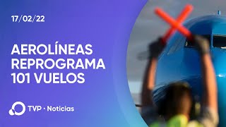 Aerolíneas reprograma 101 vuelos [upl. by Wanda524]