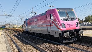 E494 Oceanogate e invio Trenord Transiti alla stazione di Treviglio Parte 43 [upl. by Afrika]