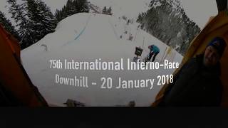 Inferno Race 2018  Inferno Rennen 2018  Downhill 20 January 2018  360° Video [upl. by Etak]