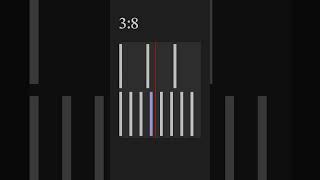 3 over 8 Polyrhythm Try Tapping Along music math visualization [upl. by Woody]