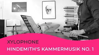 Hindemith Kammermusik No 1 fuer Zwoelf Soloinstrumente  Xylophone Excerpts [upl. by Solange]