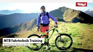 MTB Fahrtechnik Training 1 Mountainbike Ausrüstung amp Materialkunde Tutorial [upl. by Mayhs]