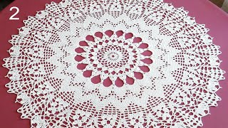 CROCHET Doily Tutorial How to crochet Part 2 [upl. by Irak]