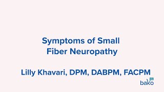 Symptoms of Small Fiber Neuropathy [upl. by Weatherley376]