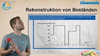 Integralrechnung  Rekonstruktion von Beständen  StrandMathe  Oberstufe ★ Wissen [upl. by Ferdinanda]