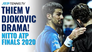 DOUBLE TIEBREAK DRAMA Dominic Thiem vs Novak Djokovic Highlights at 2020 Nitto ATP Finals [upl. by Lukas]