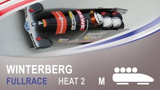 Winterberg  4Man Bobsleigh Heat 2 World Championships 2015  IBSF Official [upl. by Seidnac]