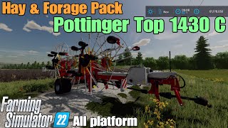 Pottinger Top 1430 C  Hay amp Forage Pack DLC  FS22 [upl. by Eiralih]