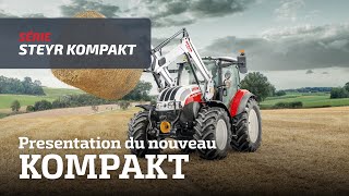 PRESENTATION DU NOUVEAU STEYR 4120 KOMPAKT AVEC LE S3814T [upl. by Wandy678]