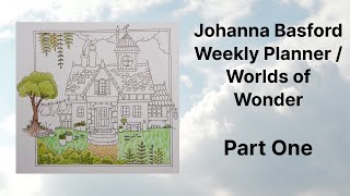 Johanna Basford 2024 Weekly Planner House Part 1 [upl. by Aniretak]