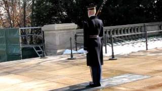 Tomb Guard quotWalking the Matquot at the Tomb of the Unknowns at Arlington National Cemetery [upl. by Karilla]