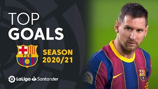 TOP 10 GOLES FC Barcelona LaLiga Santander 20202021 [upl. by Akel]