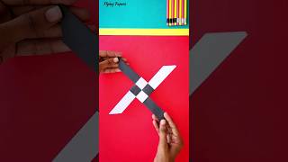 how to make a ninja star boomerang  Easy paper boomerang  Ninja star toy [upl. by Bassett123]