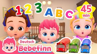 Lasst uns ABC und Zahlen lernen  Mix  Deutsch und Englisch  Bebefinn Deutsch  Kinderlieder [upl. by Ty]